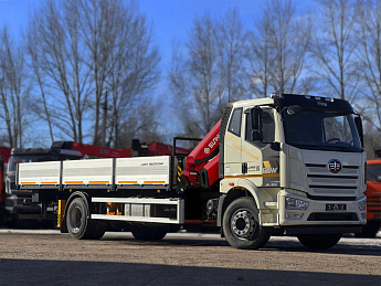 Бортовой FAW J6L 4*2 с КМУ SUNHUNK К328-4_0
